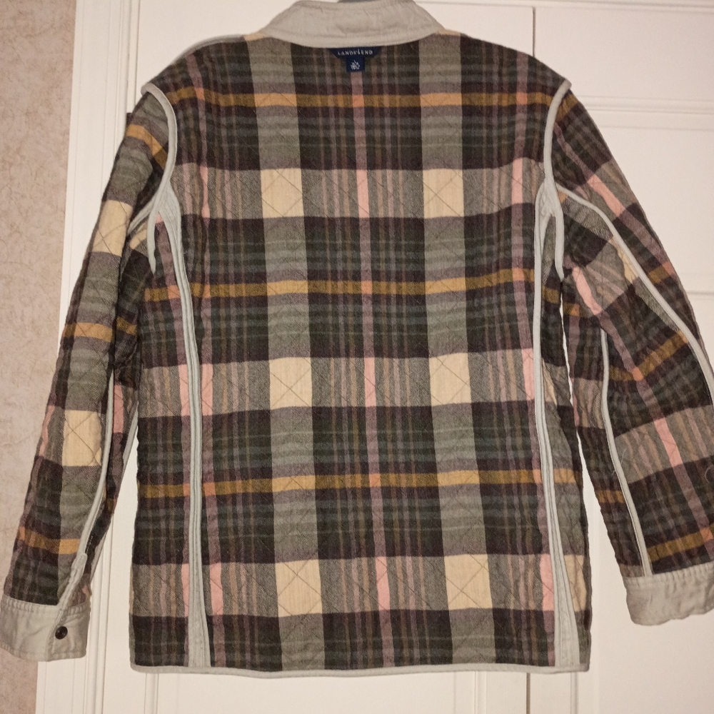Lands’ End Women’s Reversible Quilted Jacket Size L - Picture 3 of 11